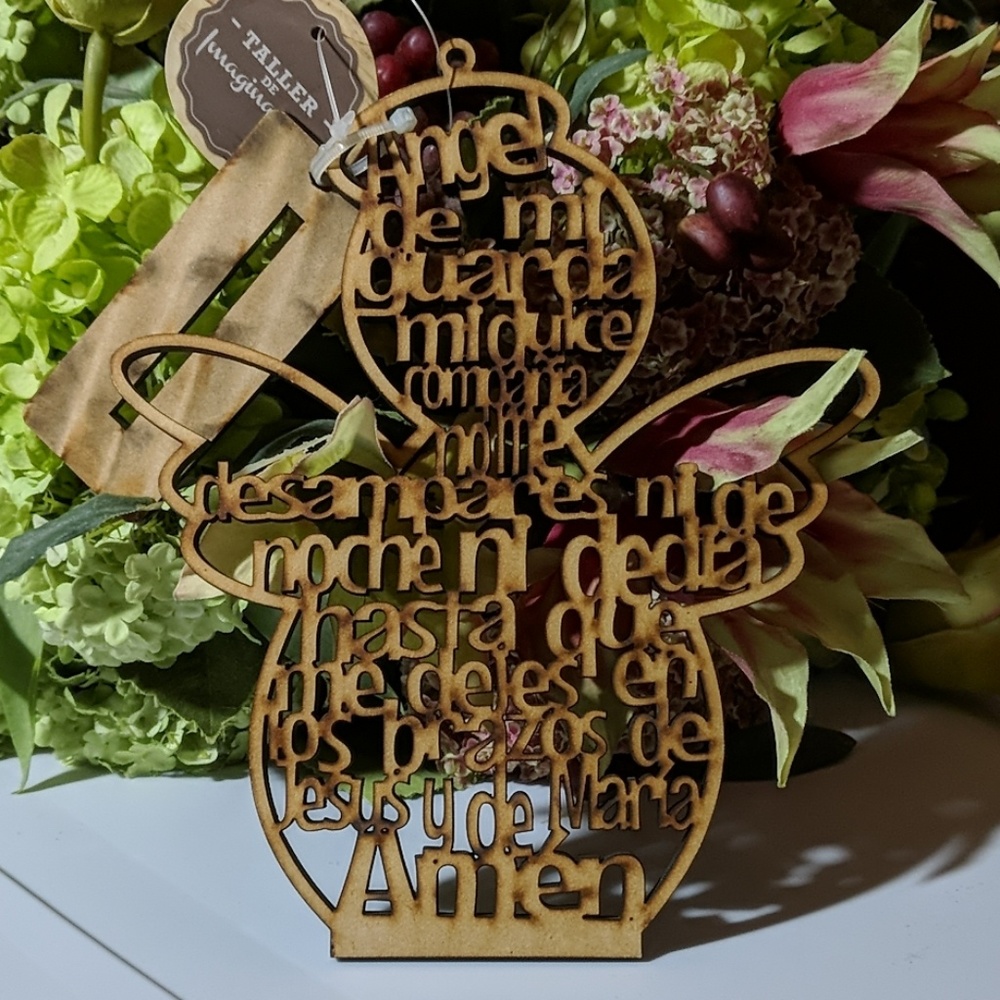 Handcarved Angel plaque